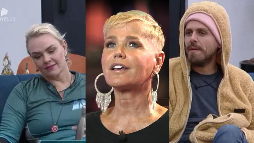 Montagem com Ana Paula, Xuxa e Daniel Toko