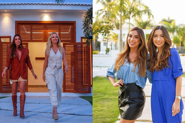 Nicole Bahls ao lado de Eliana no SBT e no Domingo Espetacular com Paloma Poeta mostrando sua Mansão