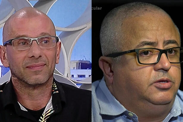 Montagem com Rafael Ilha no A Tarde é Sua e Ricardo Rocha que diz ser filho do Gugu