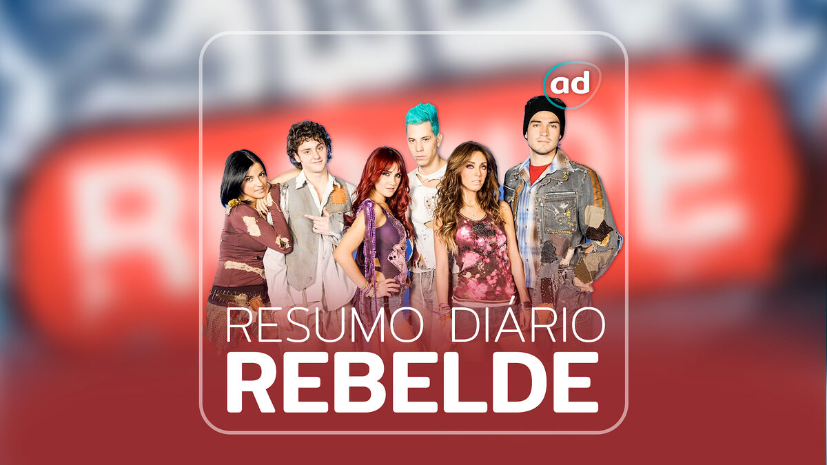 Logo do resumo diário da novela Rebelde, exibida no SBT