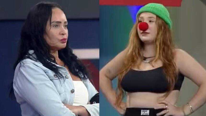 Sandra Melquiades e Gulia Garcia em trecho da atividade de apontamento do A Grande Conquista