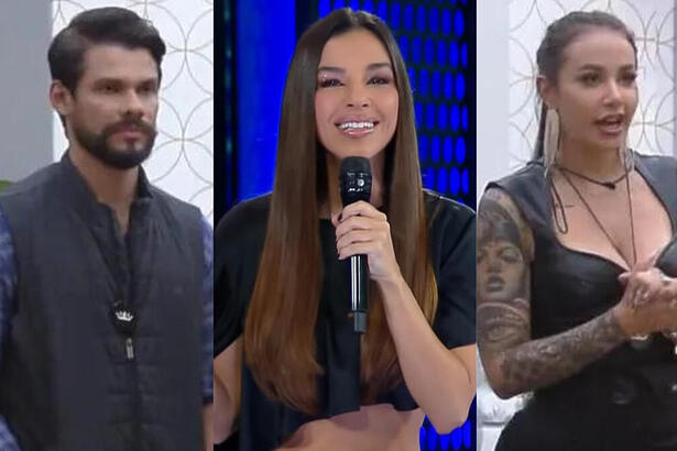 Alexandre Suita, Mariana Rios e Victoria Macan em uma montagem no A Grande Conquista