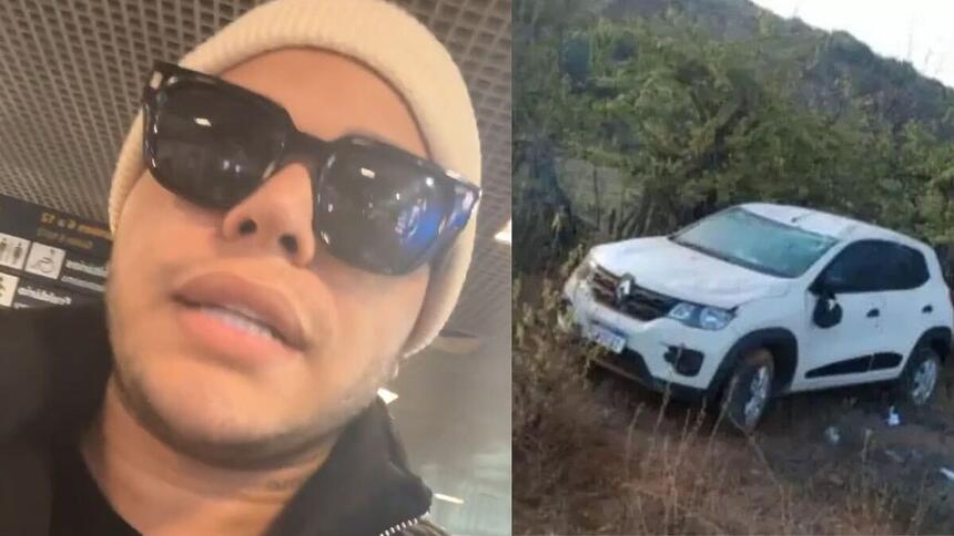 Tierry sofreu acidente de carro no fim de semana