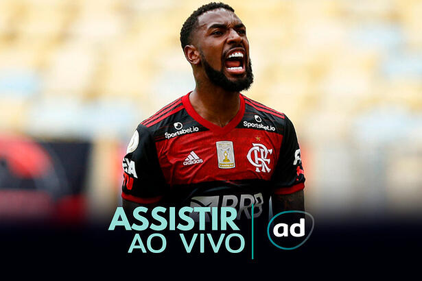 Arte onde assistir ao jogo Bragantino x Flamengo, pelo Brasileirão