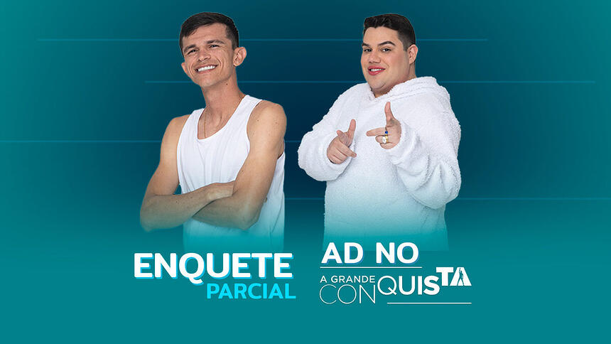 Tiago Dionisio e Erick Ricarte na arte de enquete da Zona de Risco no A Grande Conquista