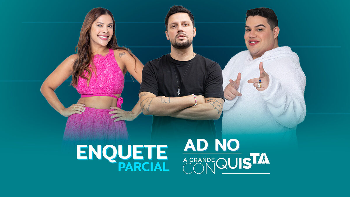 Gyselle Soares, Thiago Servo e Erick Ricarte na arte de enquete da Zona de Risco no A Grande Conquista