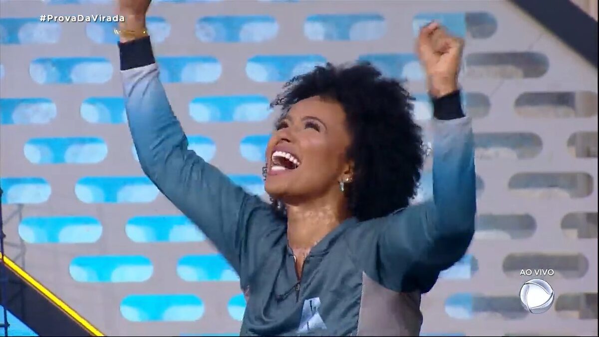 Natália Deodato vibra com vitória na Prova da Virada do A Grande Conquista