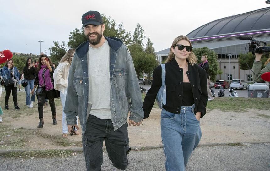 Gerard Piqué com Clara Chía