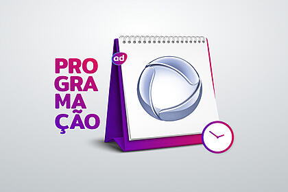 Arte de divulgação da programação da Record TV