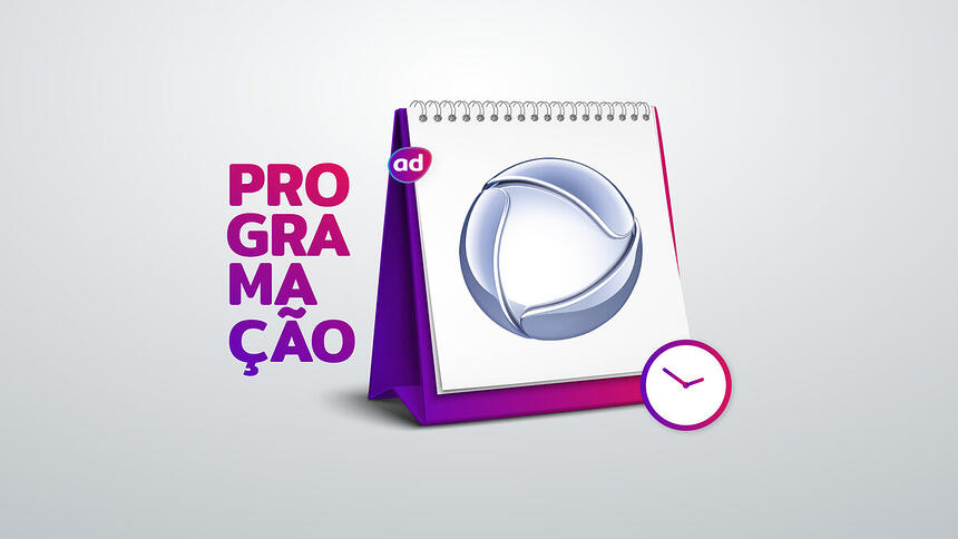 Arte de divulgação da programação da Record TV