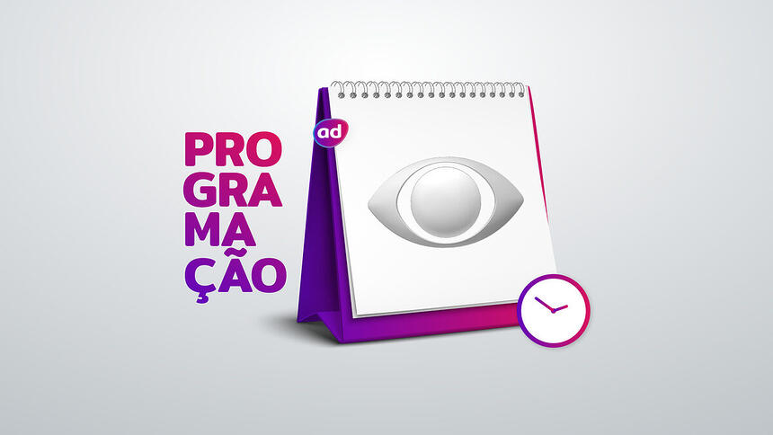 Arte de divulgação da programação da Band