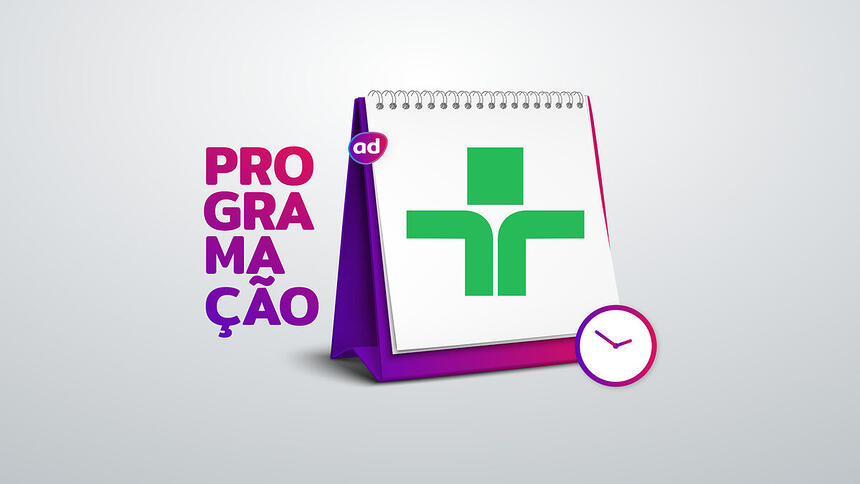 Arte de divulgação da programação da TV Cultura