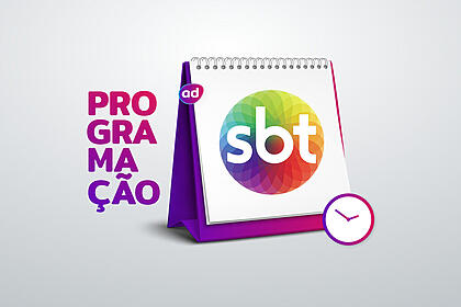Arte de divulgação da programação do SBT
