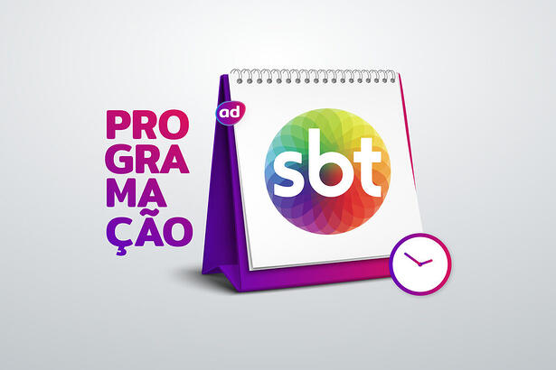 Arte de divulgação da programação do SBT