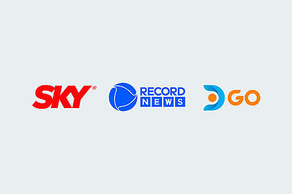 Logos da Sky, Record News e DGO