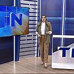 Isabela Vidal apresentando o Tribuna Notícias 2ª Edição na afiliada do SBT no Espírito Santo, a TV Tribuna