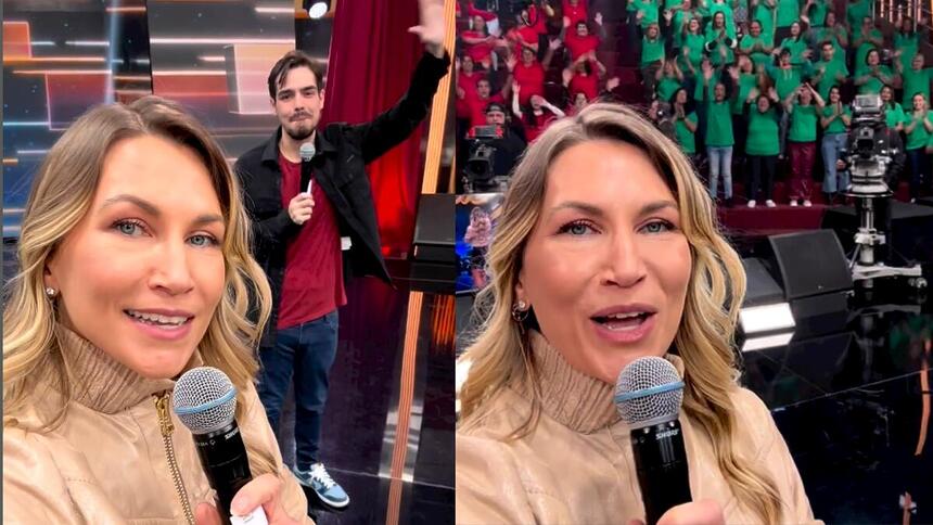 Anne Lottermann fez agradecimento especial nas últimas gravações do Faustão na Band