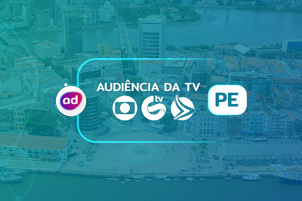 Arte de divulgação dos dados consolidados de audiência da TV Recife, Pernambuco