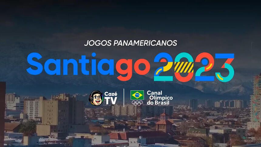 Folder de lançamento dos Jogos Pan-Americanos na CazéTV