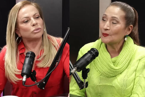 Christina Rocha e Sonia Abrão em uma montagem, com trechos da entrevista para o podcast no YouTube