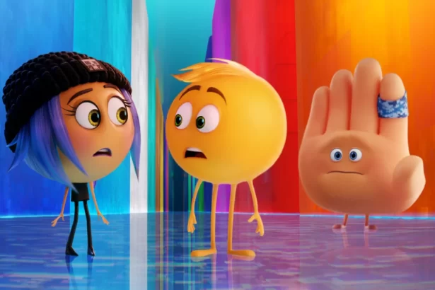 Trecho do filme de animação Emoji: O Filme, exibido pela Record TV