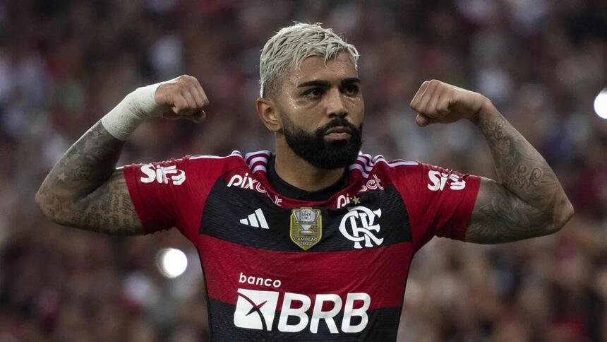 Gabigol, jogador do Flamengo, elogiado por narrador