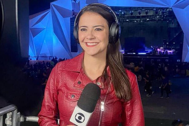 Lívia Torres na cobertura do Rock in Rio