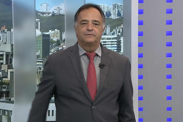 Mauro Tramonte no estúdio do Balanço Geral MG