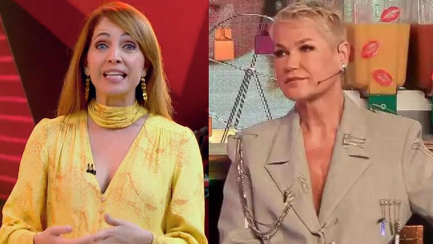 Poliana Abritta e Xuxa em uma montagem