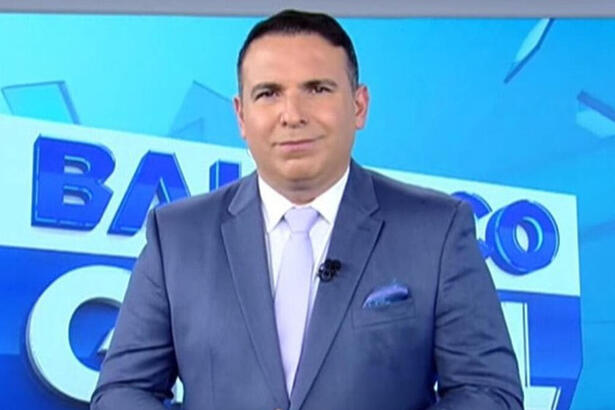 Reinaldo Gottino no estúdio do Balanço Geral