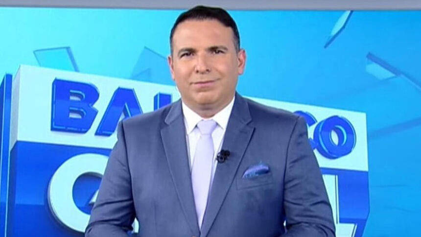 Reinaldo Gottino no estúdio do Balanço Geral