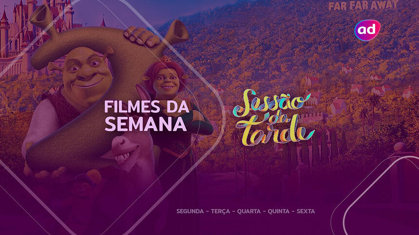 Cena do filme Shrek 2 que está em cartaz na Sessão da Tarde na semana de 24 a 28 de julho