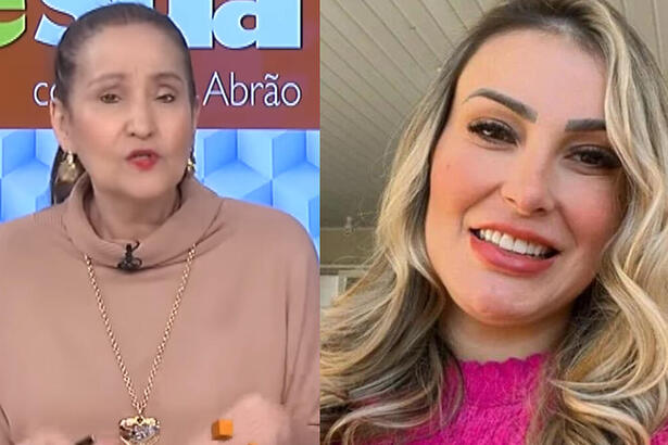 Sonia Abrão e Andressa Urach em uma montagem