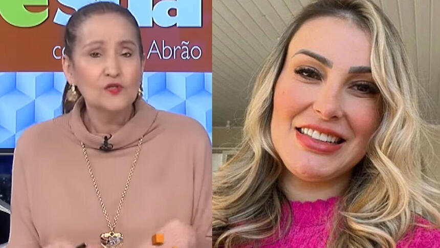 Sonia Abrão e Andressa Urach em uma montagem