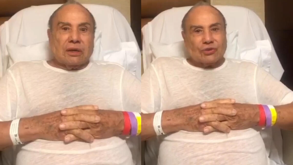 Stenio Garcia em vídeo gravado no hospital