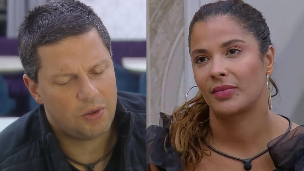 Thiago Servo e Gyselle Soares em uma montagem no A Grande Conquista