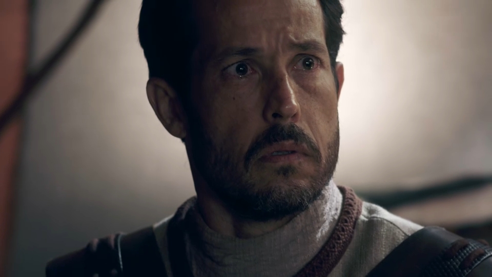 Roger Gobeth, como Urias, em trecho da série Reis
