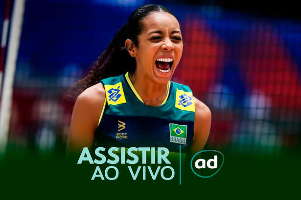 Arte onde assistir ao jogo Brasil x China, pela Liga das Nações de Vôlei