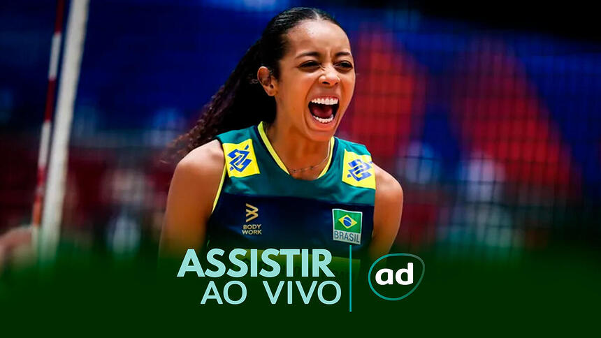 Arte onde assistir ao jogo Brasil x China, pela Liga das Nações de Vôlei