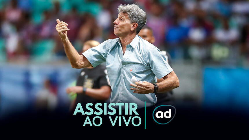 Arte onde assistir ao jogo Grêmio x Botafogo, pelo Brasileirão