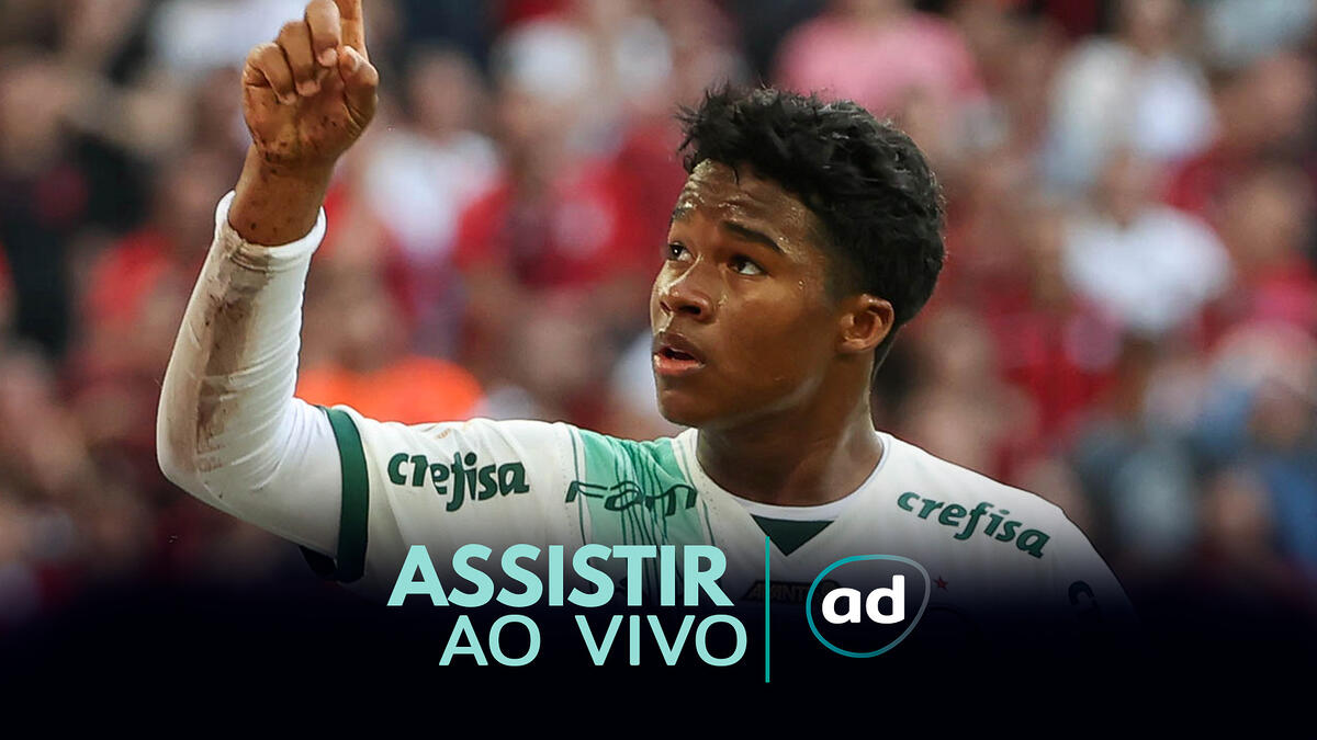 Arte onde assistir ao jogo Palmeiras x Flamengo, pelo Brasileirão