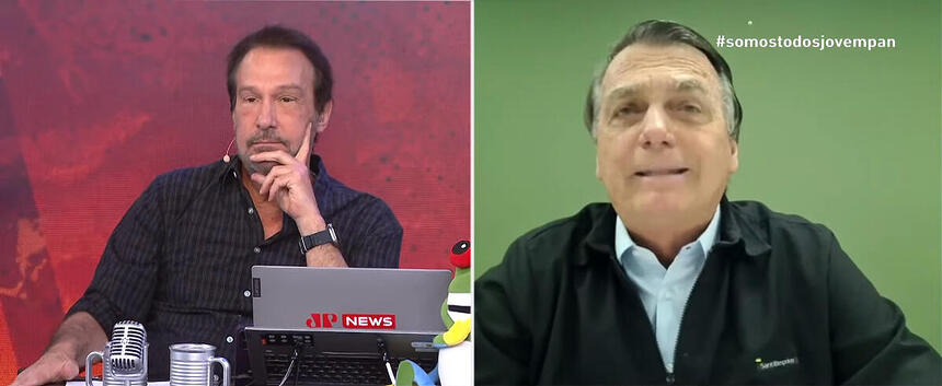 Emílio Surita entrevista Jair Bolsonaro na Jovem Pan