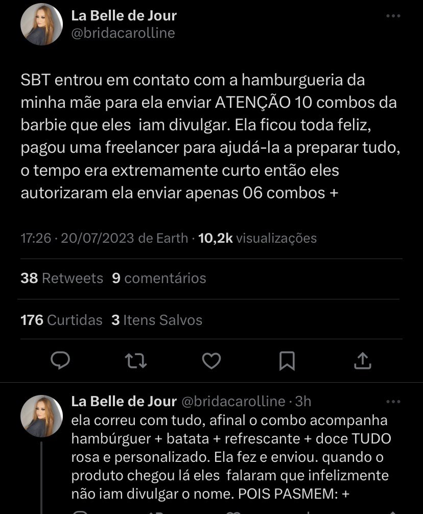 Mulher denuncia SBT e Fofocalizando no Twitter