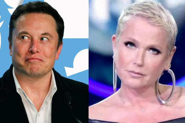 Elon Musk e Xuxa em uma montagem