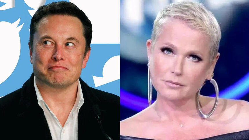 Elon Musk e Xuxa em uma montagem