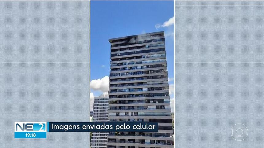 Prédio onde ocorreu o incêndio