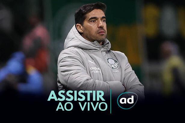 Abel Ferreira na arte onde assistir uma partida do Palmeiras