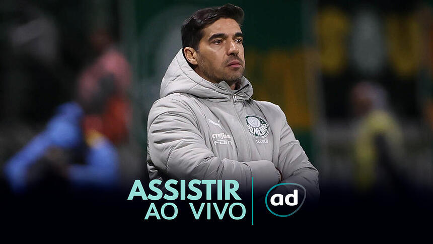 Abel Ferreira na arte onde assistir uma partida do Palmeiras