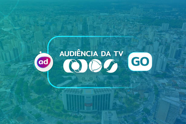 Arte dos consolidados de audiência da TV em Goiânia