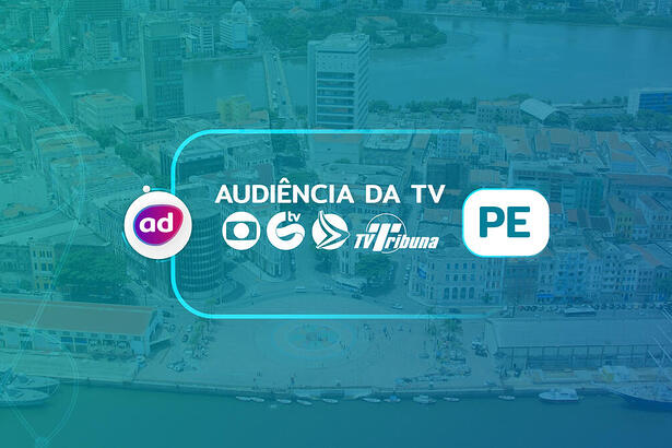 Arte de divulgação dos dados consolidados de audiência da TV Recife, Pernambuco